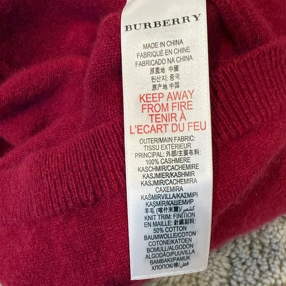 Burberry Kids Red Knit Long-Sleeve Dress - Picture 10 of 12